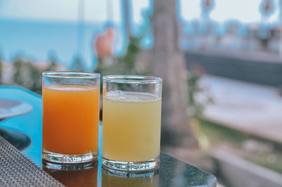 Close-up of drink on table