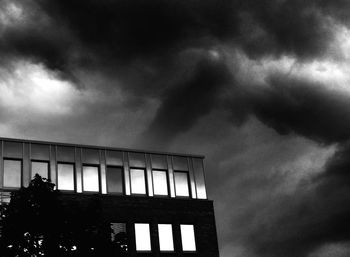 Low angle view of cloudy sky