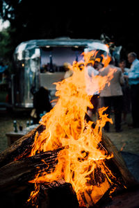 Bonfire at night