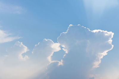 Low angle view of clouds in sky