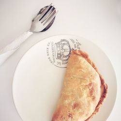 Close-up of bread in plate