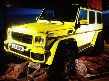 View of car on road