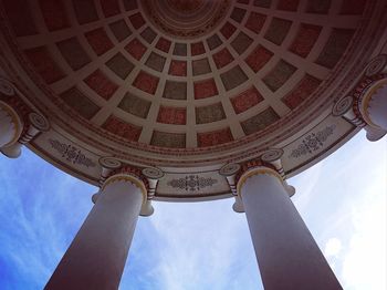 Low angle view of historical building against sky