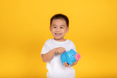 Portrait of boy smiling