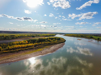 Scenic view of landscape against sky