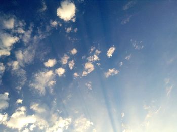 Low angle view of cloudy sky