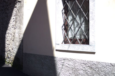 Close-up of open window