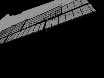 Low angle view of bridge against clear sky