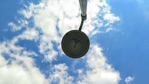 Low angle view of cloudy sky