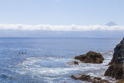 Scenic view of sea against sky