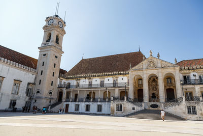 Courtyard and tower of coimbra university
