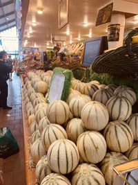 Various vegetables for sale in market