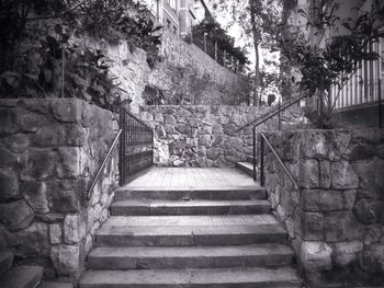 Steps leading to building