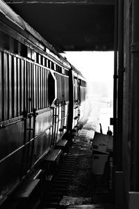 Train on railway bridge