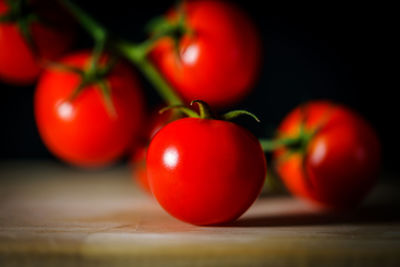 Close-up of tomatoes on table