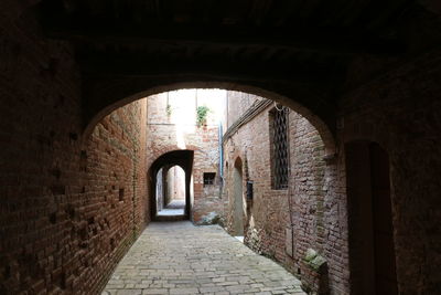 Archway of historic building