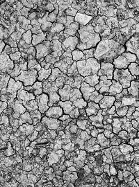 Full frame shot of cracked land