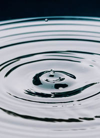 Close-up of water drops on glass