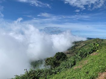 Scenic view of landscape against sky
