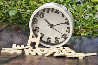 Close-up of clock