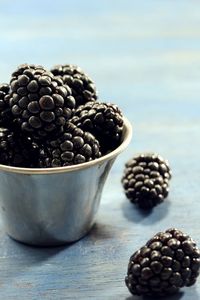 Close-up of blackberry - fruits on