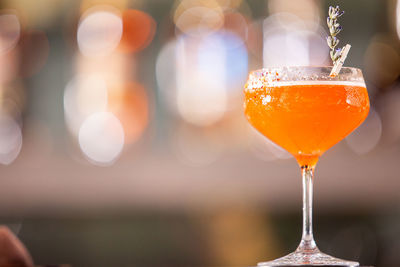 Close-up of drink on table