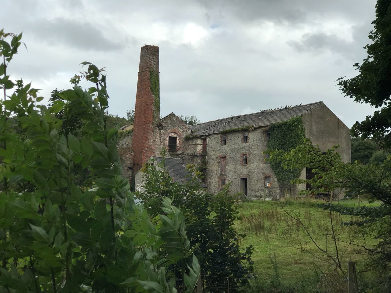 OLD BUILDINGS AGAINST SKY