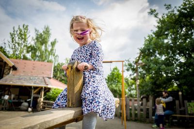 Portrait of child at playground