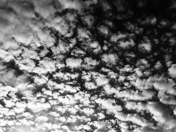 Low angle view of clouds in sky