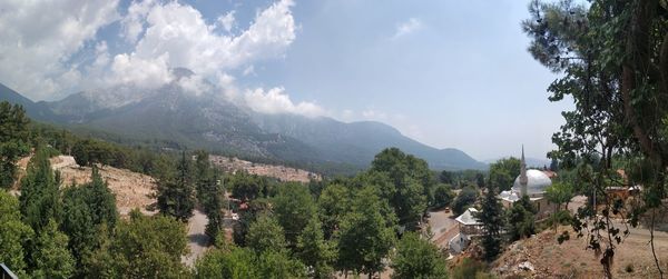 Panoramic view of landscape against sky