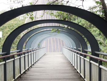 Empty footbridge