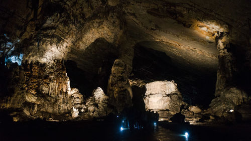 Rock formation in cave