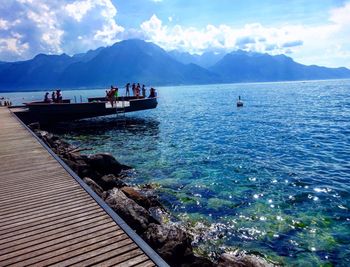 Scenic view of sea against sky