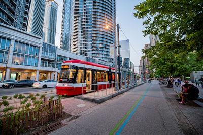 View of city street