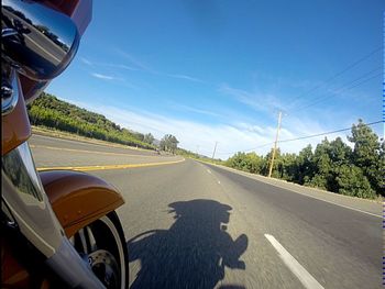 Road passing through landscape