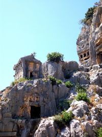 Low angle view of old ruins