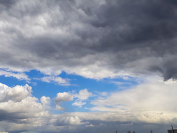 Low angle view of clouds in sky