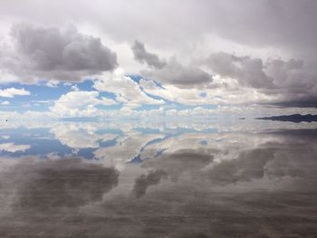 Aerial view of clouds in sky