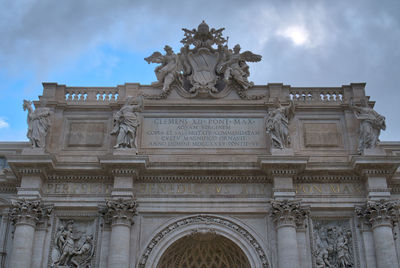 Low angle view of historical building