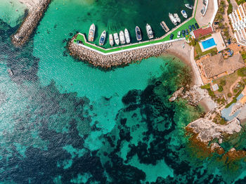 Beautiful bay with sailing boats yacht, mallorca island, spain.