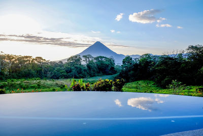 Scenic view of landscape against sky