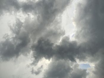 Low angle view of storm clouds in sky