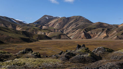 Scenic view of mountain against sky