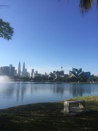 View of city at waterfront