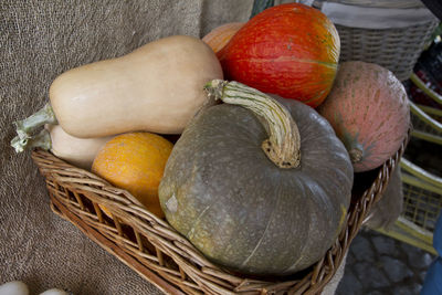 Close-up of fruits in basket