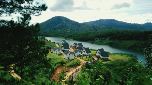 Scenic view of landscape against sky