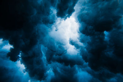 Low angle view of clouds in sky