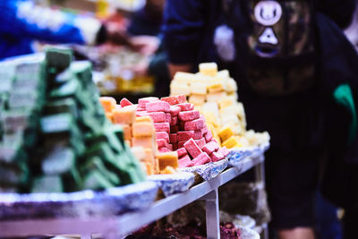 Ice cream for sale in market