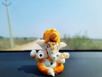 Close-up of stuffed toy on table