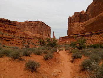 View of rock formations